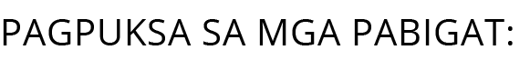 Pagpuksa sa mga pabigat: 
