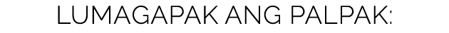 Lumagapak ang palpak: