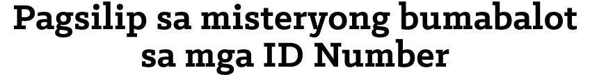 Pagsilip sa misteryong bumabalot sa mga ID Number