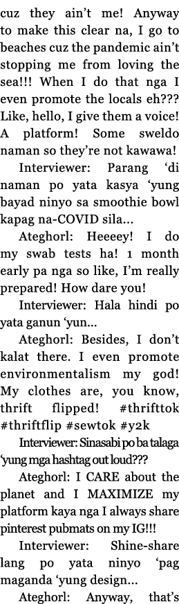 cuz they ain t me  Anyway to make this clear na, I go to beaches cuz the pandemic ain t stopping me from loving the s   