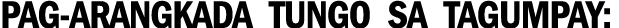 Pag-arangkada tungo sa tagumpay: 