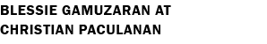 Blessie Gamuzaran at Christian Paculanan