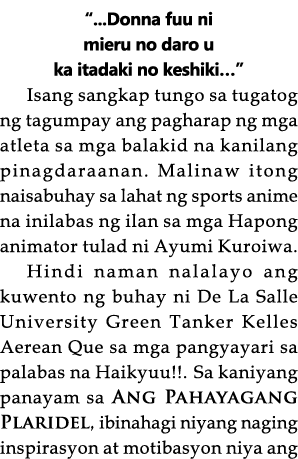     Donna fuu ni mieru no daro u ka itadaki no keshiki   Isang sangkap tungo sa tugatog ng tagumpay ang pagharap ng m   