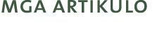 mga artikulo